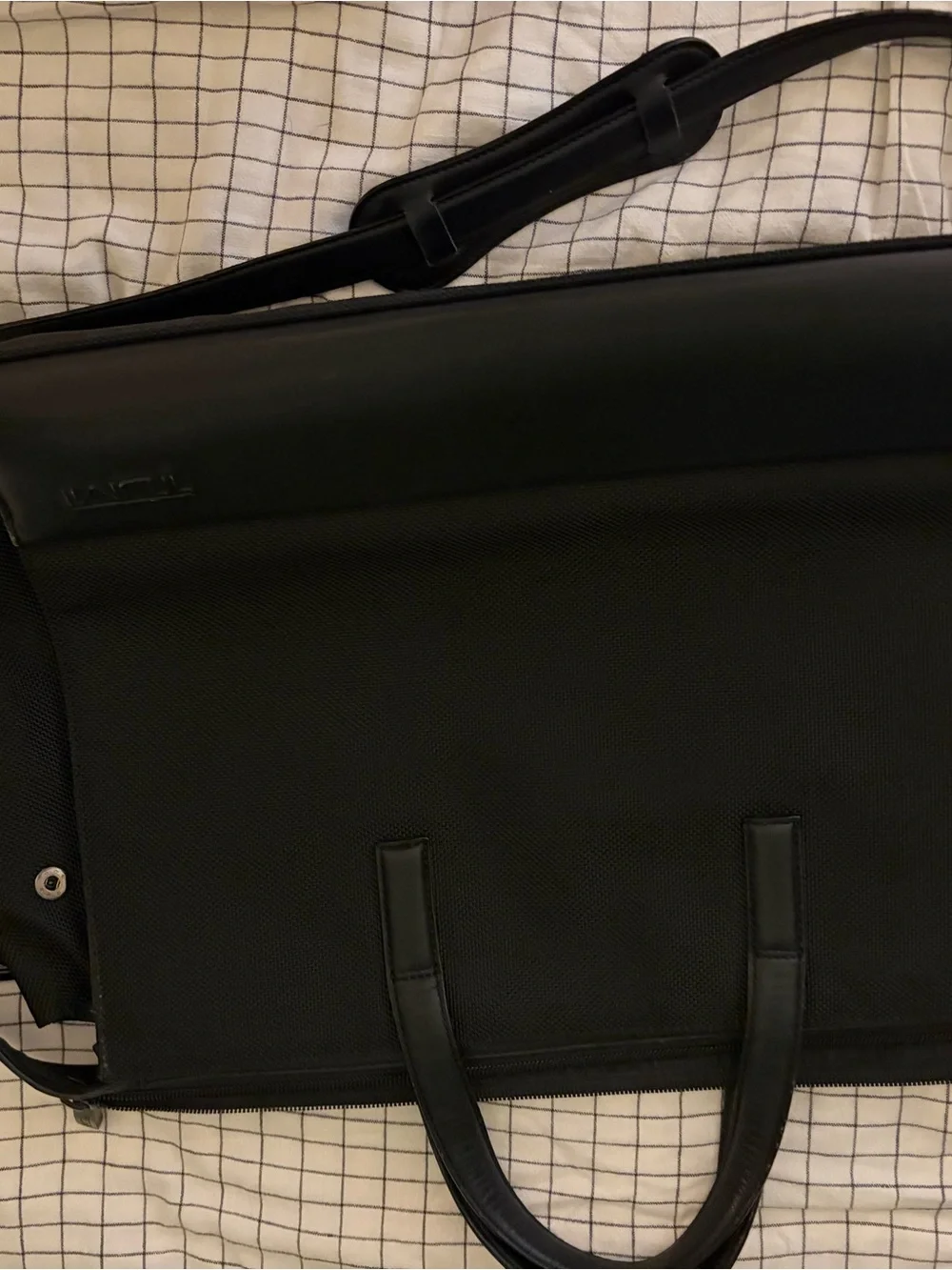 Tumi Black Laptop Bag - Structured Office Tote